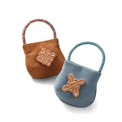 Iyeum_Diamond Pattern Handle Decoration Mini Bag