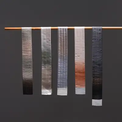Time-Trace Quilted Silk Scarf