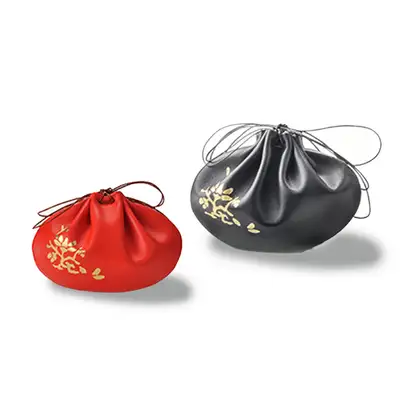 Leather Gold Foil Pouch (Small)