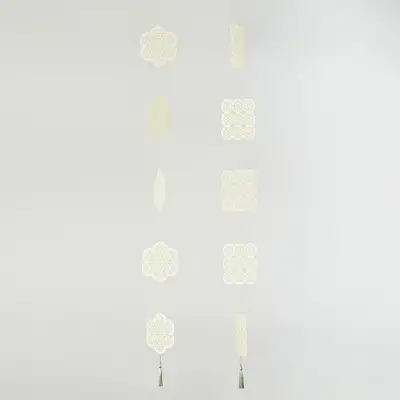 Flower Pattern Hanji Mobile 5-Tier