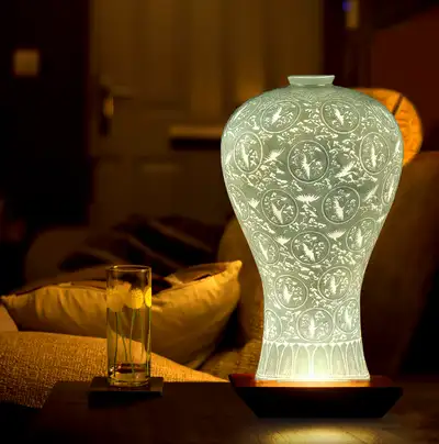 Goryeo Celadon Hanji Lamp