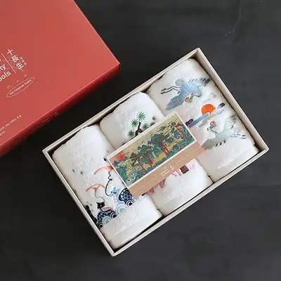 Ten Symbols of Longevity Towel 3-Piece Set