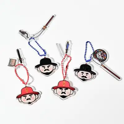 Royal Guard Face Glitter Keyring