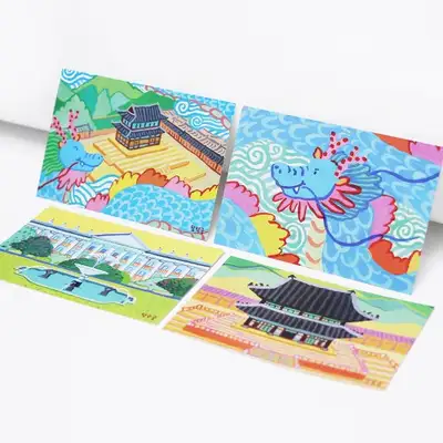 Dragon and Palace Postcard Set