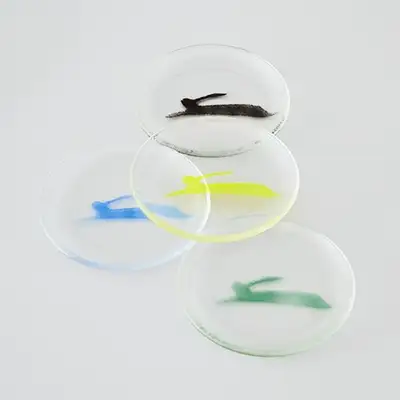 Leisure Life Rabbit Plate (Yellow/Blue/Green/Black)