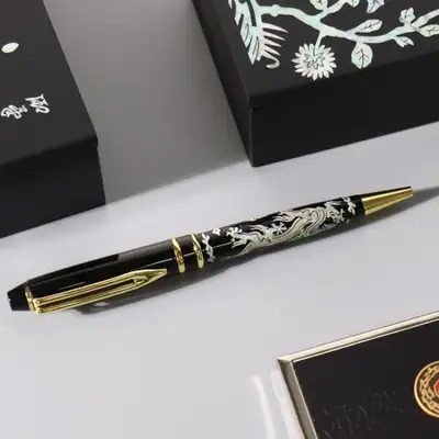 Cloud and Dragon Nacre Ballpoint Pen