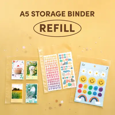 A5 storage binder refill pages