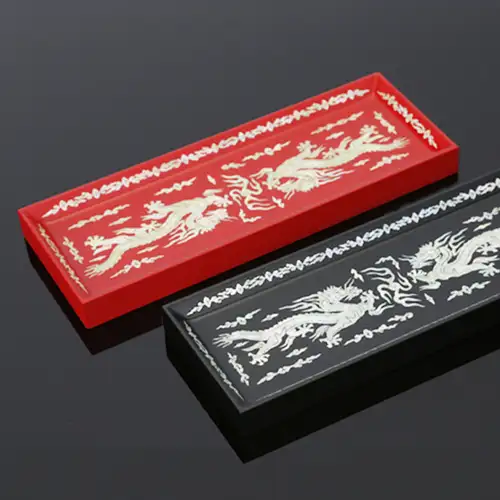Dragon Pattern Mother-of-Pearl Pen Tray