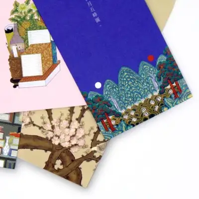 Traditional Korean Folk Painting Envelope Series (7 Designs)