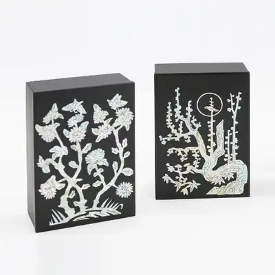 傳統紋樣螺鈿名片盒