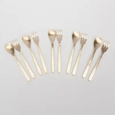 Bangja Yugi Tea Spoon and Fork Set (Service for 5)