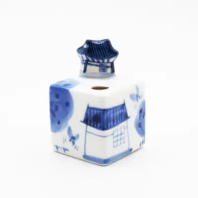 White Porcelain Hanok Pencil Sharpener