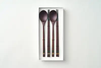 Wildflower Spoon and Chopsticks Set