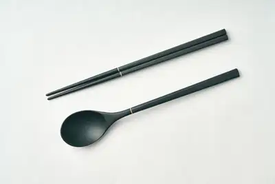 Five-Color Tradition Blue Spoon and Chopstick Set