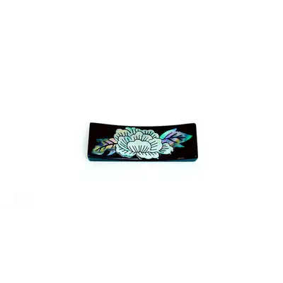 Mother-of-Pearl Coaster with Peony Pattern