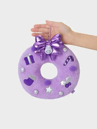 BT21 ミニ ミニニ ホリデー リース プラッシュ (PURPLE)