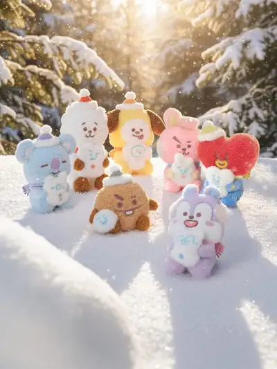 BT21スノーマンぬいぐるみ