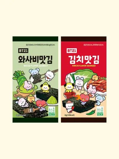 BT21 味付けのり (2g、16入)