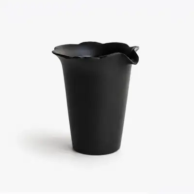 Black Glaze Daffodil Tea Pitcher