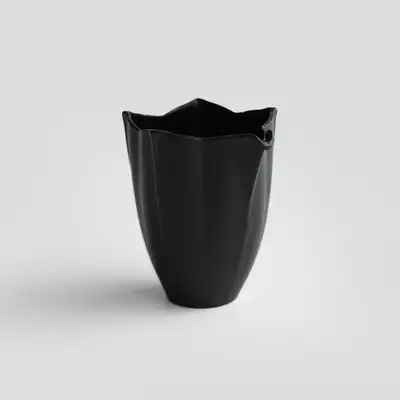 Black Porcelain SSH Tea Cup