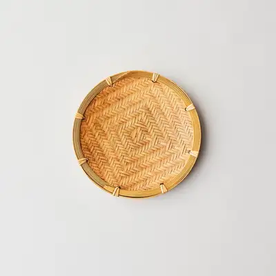 Small Lacquered Bamboo Dish