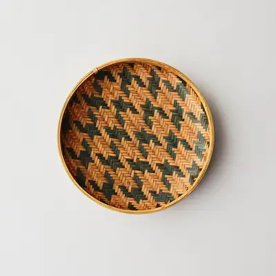 Dye-Lacquered Bamboo Sieve