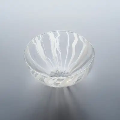 Stem Pattern Glass Bowl