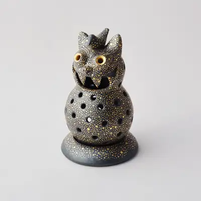 Black Night Milky Way Gold Magpie Tiger Incense Burner