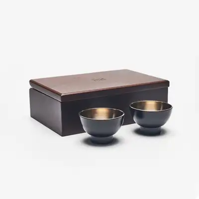 Yogi Brass Liquor Cup Set (Large)