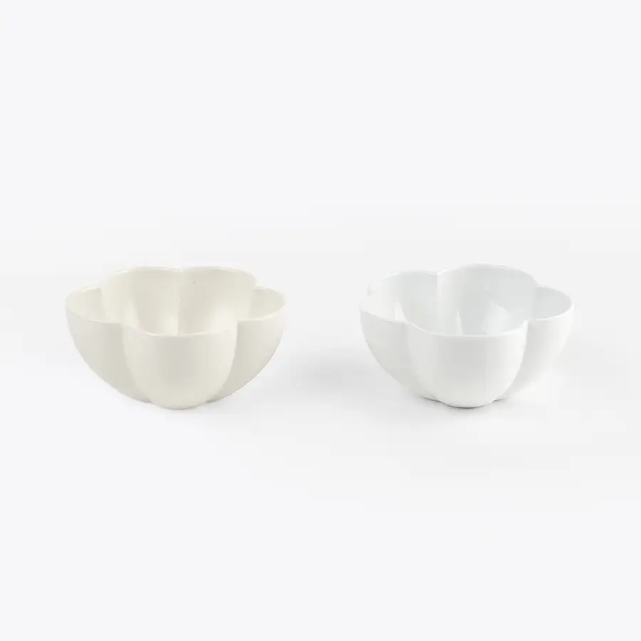 白瓷5叶碗(S) — 1