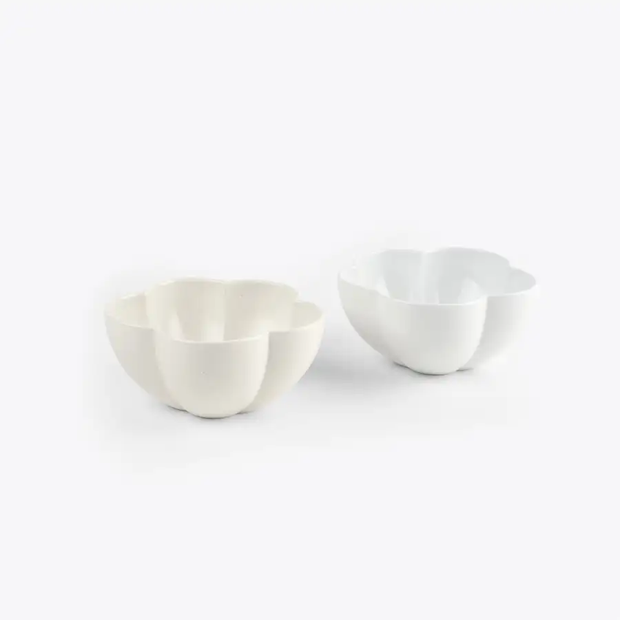 白瓷5叶碗(S) — 2