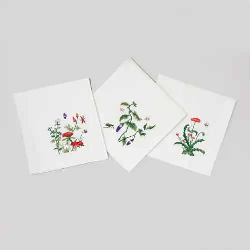 刺绣棉麻擦手巾(1件)
