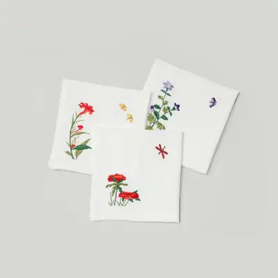 Embroidered Cotton Handkerchief (1p)