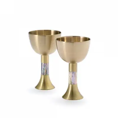 Mother-of-Pearl Bronzeware Cup Set (2p)