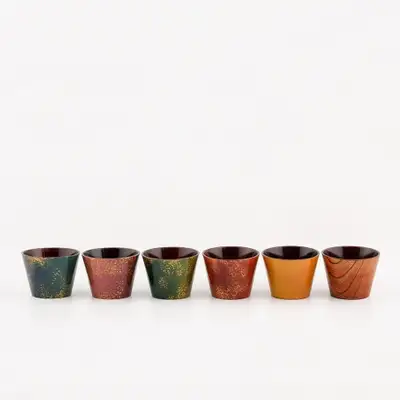 Milky Way Japanese Zelkova Lacquer Cup (1P)
