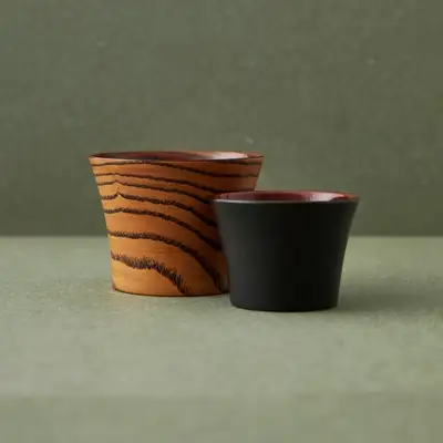 Cheonji-In Lacquer Tea Cup and Water Cup (1p)