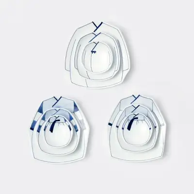 Hanbok Plate Set (Small/Medium/Large)
