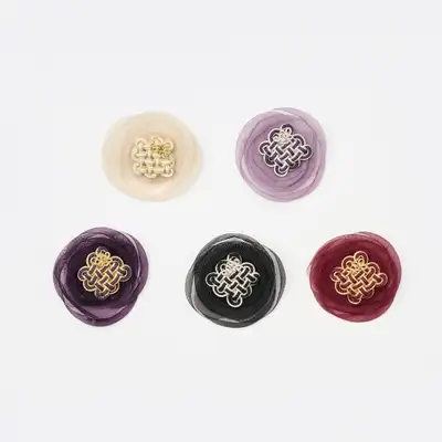 Chiffon Chrysanthemum Brooch (5 Colors)