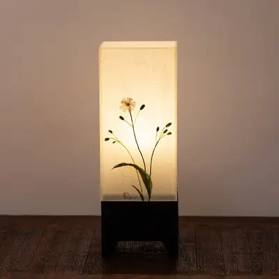 White Goat's Beard Flower Lamp