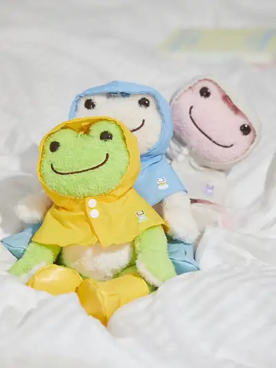 ピックルス ザ フロッグ 16CM レイニーデイ ぬいぐるみ キーリング
