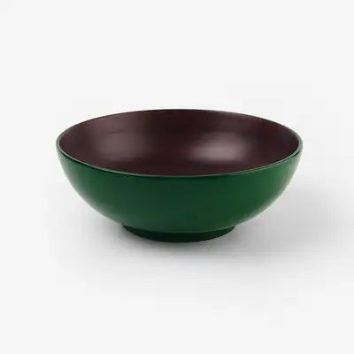 Lacquered Salad Bowl (Green)