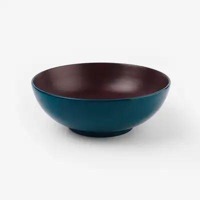 Lacquered Salad Bowl (Teal)