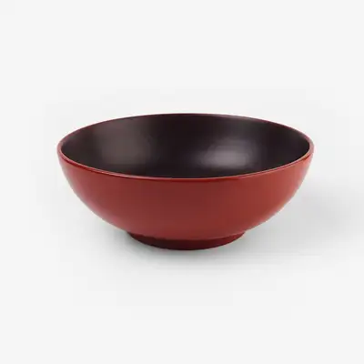 Lacquered Salad Bowl (Vermillion)