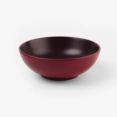 Lacquered Salad Bowl (Red)
