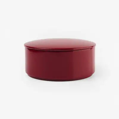 Lacquered Red Food Container