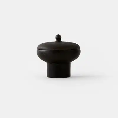 Black Glaze Pedestal Bowl Series (Small)