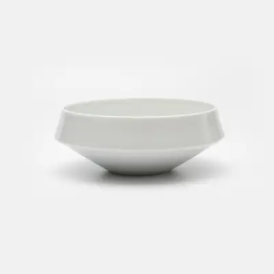White Porcelain Line Rice Bowl (Size 5)