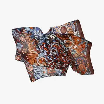 Tiger Silk Scarf
