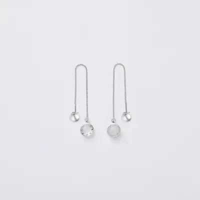 For Moonstone Chain Earrings