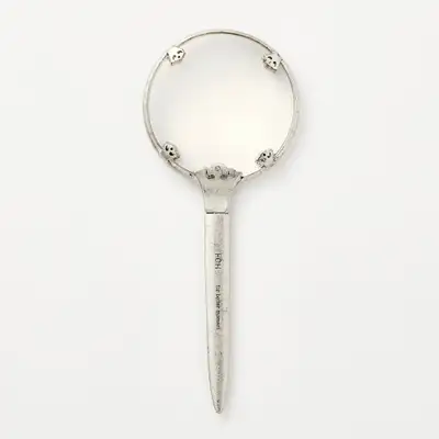 Po Letter Opener Magnifying Glass - Chrysanthemum Pattern